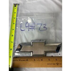 Chevrolet Bowtie Emblem Logo Silver Chrome Chevrolet Bowtie Emblem